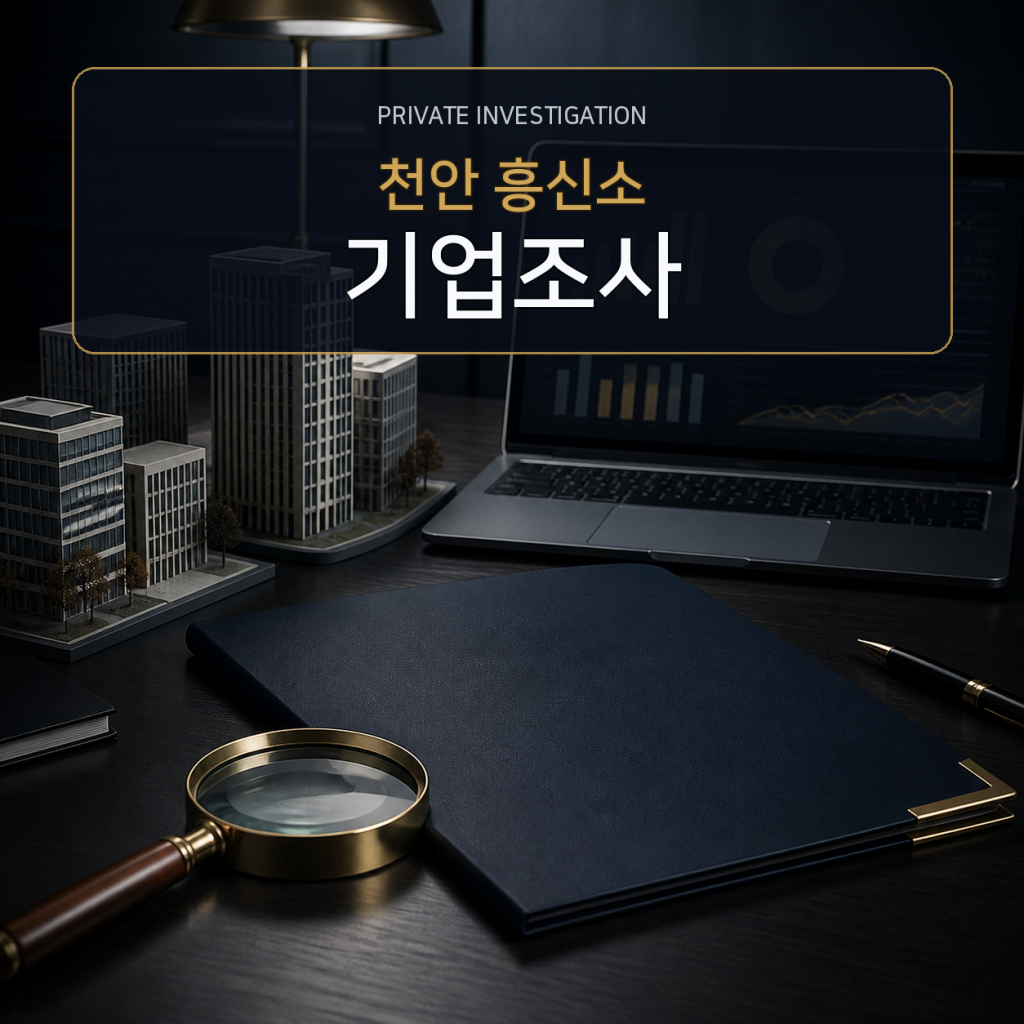 천안 기업·거래처 조사 전문 흥신소