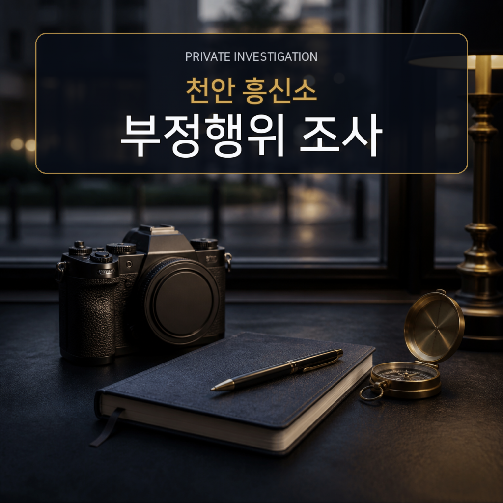 천안 부정행위 사실조사 전문 흥신소